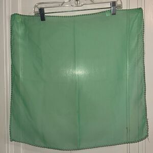 Vintage Berkshire Handkerchief Co mint green semi sheer polyester chiffon scarf